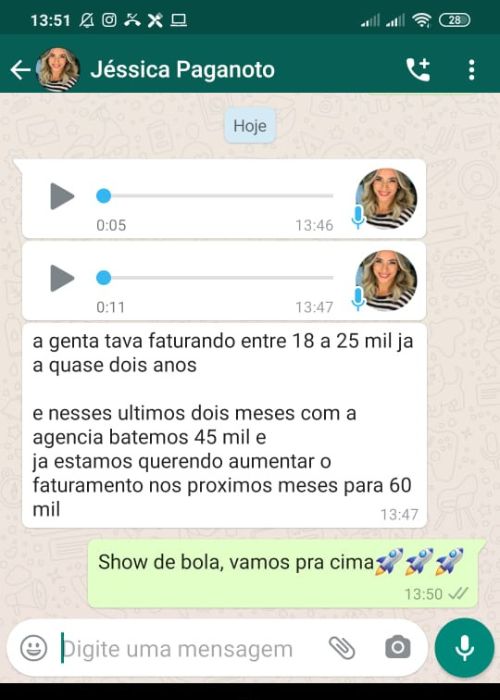 Print de depoimento de cliente sobre resultados com a Máquina de Vendas — 1